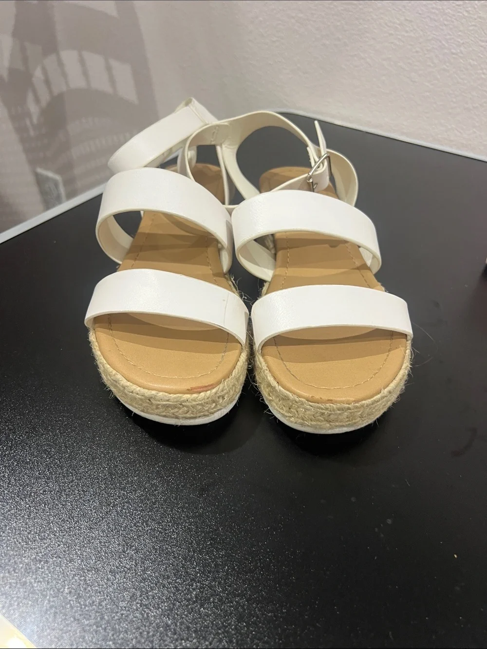 Soda White Strappy Espadrille Sandals for Kids